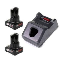 Bosch GAL 12V-40 Professional Schnell Ladegerät Für 12V Akkus ( 1600A019R3 ) + 2x 6,0 Ah Akku ( 1600A00X7H ) -Bosch 16817 Bosch Schnell Ladegeraet GAL 12V 40 Professional fuer 12V Akkus 1600A019R3 2x 6 0 Ah Akku 1600A00X7H 2