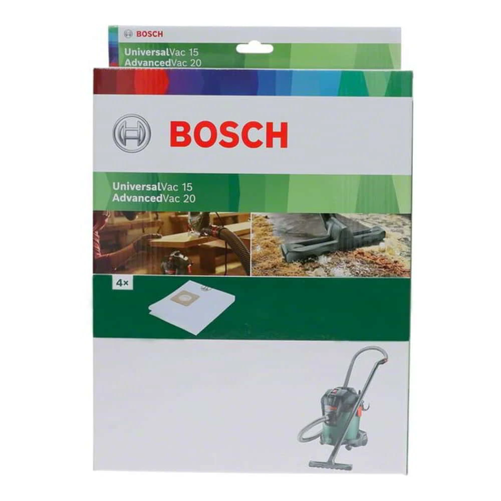 Bosch Vliesfilterbeutel Für UniversalVac 15 Und AdvancedVac 20, 4-tlg. 4 Bosch Vliesfilterbeutel Für UniversalVac 15 Und AdvancedVac 20, 4-tlg. – Bild 2