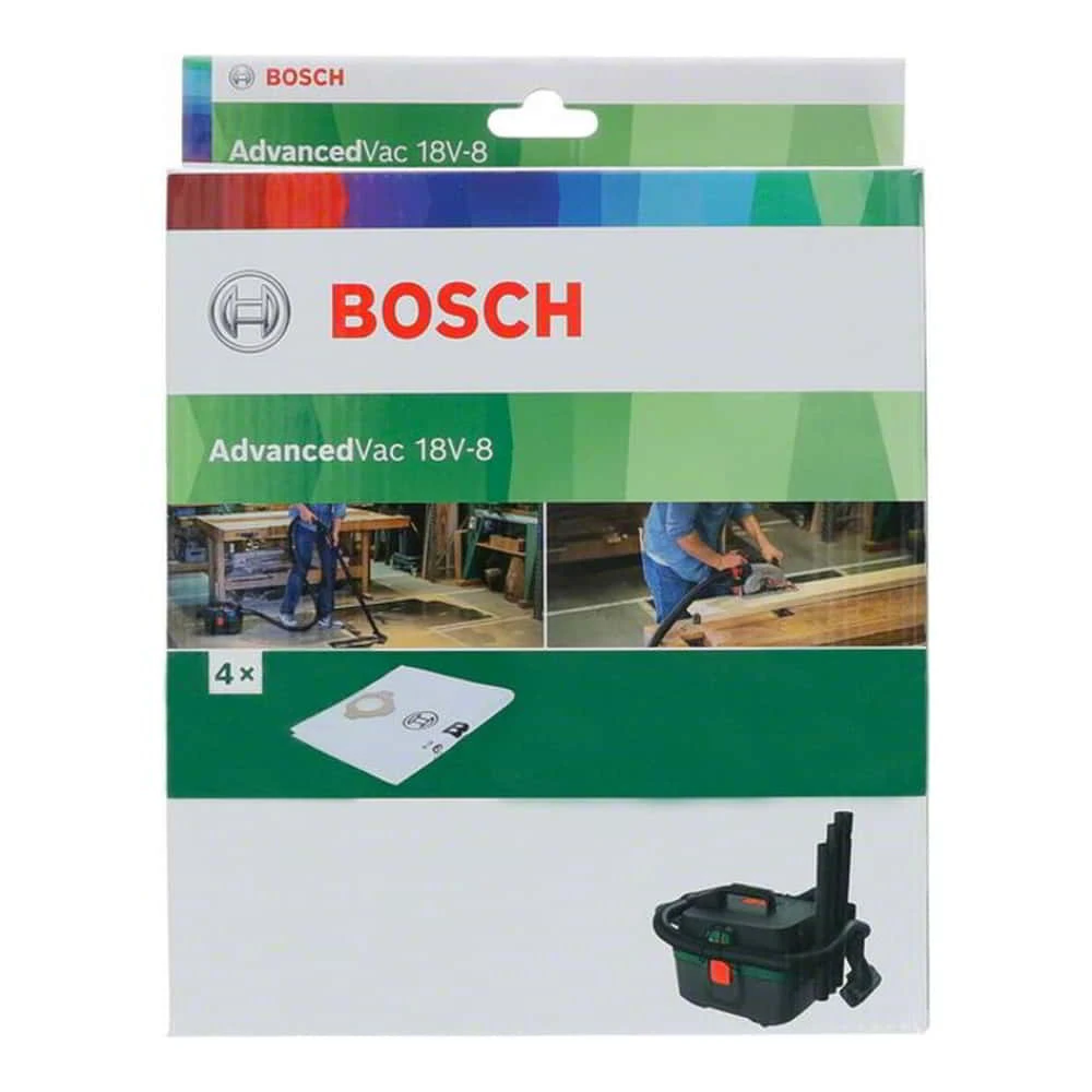 Bosch Vliesfilterbeutel Für AdvancedVac 18V, 4-tlg. 4 Bosch Vliesfilterbeutel Für AdvancedVac 18V, 4-tlg. – Bild 2