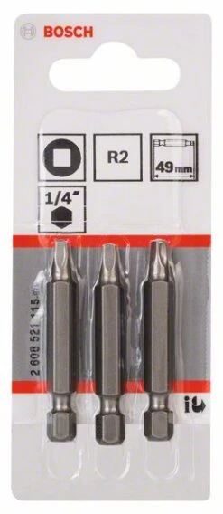 Bosch Schrauberbit Extra-Hart R2, 49 Mm, 3er-Pack (2 608 521 115)