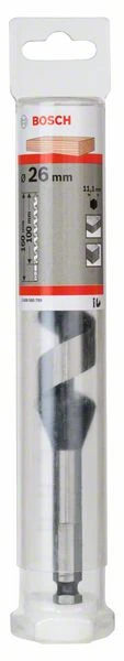 Bosch Holzschlangenbohrer, Sechskant 26 X 95 X 160 Mm, D 11,1 Mm (2 608 585 709)