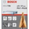Bosch Stufenbohrer HSS-TiN, Für Kabelverschraubung, 6 - 37 Mm, 10 Mm, 93 Mm, 12 Stufen (2 608 587 435) 1 Bosch Stufenbohrer HSS-TiN, Für Kabelverschraubung, 6 - 37 Mm, 10 Mm, 93 Mm, 12 Stufen (2 608 587 435) -Bosch IMG RD 143529 16