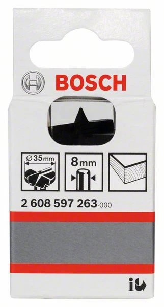 Bosch Scharnierlochbohrer Ohne Hartmetallschneiden, 35 X 56 Mm, D 8 Mm (2 608 597 263) 3 Bosch Scharnierlochbohrer Ohne Hartmetallschneiden, 35 X 56 Mm, D 8 Mm (2 608 597 263)