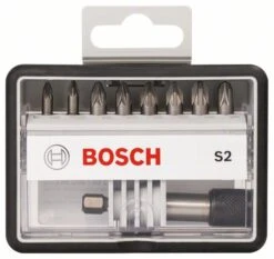 Bosch Schrauberbit-Set Robust Line S Extra-Hart, 8 + 1-teilig, 25 Mm, PZ (2 607 002 561)