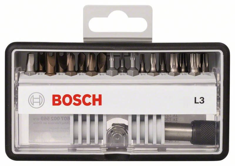 Bosch Schrauberbit-Set Robust Line L Extra-Hart, 18 + 1-teilig, 25 Mm, Sicherh. Bits (2 607 002 569) 4 Bosch Schrauberbit-Set Robust Line L Extra-Hart, 18 + 1-teilig, 25 Mm, Sicherh. Bits (2 607 002 569) – Bild 2