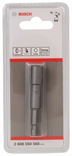 Bosch Steckschlüssel, 65 X 8 Mm, M 5, Tiefenanschlag 2 607 002 586 (2 608 550 560)