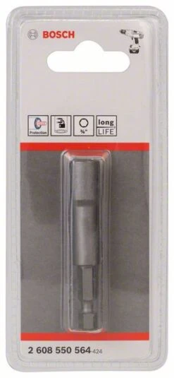 Bosch Steckschlüssel, 65 Mm X 3/8 Zoll, Tiefenanschlag 2 607 002 586 (2 608 550 564)