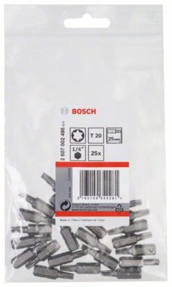 Bosch Schrauberbit Extra-Hart T20, 25 Mm, 25er-Pack (2 607 002 496)