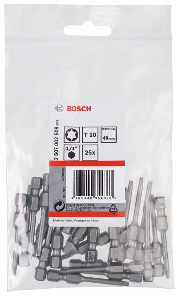 Bosch Schrauberbit Extra-Hart T10, 49 Mm, 25er-Pack (2 607 002 509) 4 Bosch Schrauberbit Extra-Hart T10, 49 Mm, 25er-Pack (2 607 002 509) – Bild 2