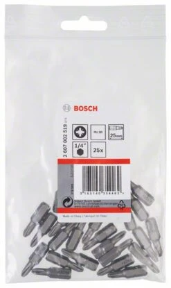 Bosch Schrauberbit Extra-Hart Reduziert PH2R, 25 Mm, 25er-Pack (2 607 002 519)