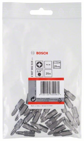 Bosch Schrauberbit Extra-Hart Reduziert PH2R, 25 Mm, 25er-Pack (2 607 002 519) 4 Bosch Schrauberbit Extra-Hart Reduziert PH2R, 25 Mm, 25er-Pack (2 607 002 519) – Bild 2