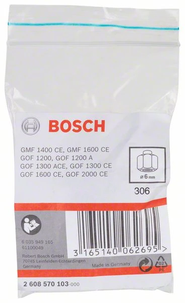 Bosch Spannzange, 6 Mm, 24 Mm (2 608 570 103) 3 Bosch Spannzange, 6 Mm, 24 Mm (2 608 570 103)