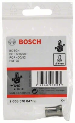 Bosch Spannzange Ohne Spannmutter, 6 Mm, Für Bosch-Oberfräse (2 608 570 047)