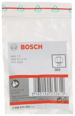 Bosch Spannzange Mit Spannmutter, 1/8 Zoll, Für Bosch-Geradschleifer (2 608 570 083)