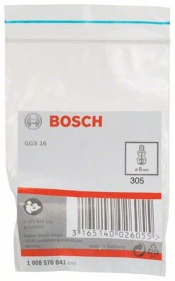Bosch Spannzange Mit Spannmutter, 8 Mm, Für Bosch-Geradschleifer, Passend Zu GGS 16 (1 608 570 041)