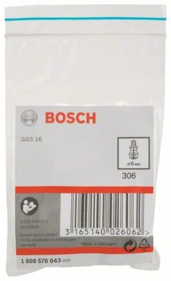 Bosch Spannzange Mit Spannmutter, 6 Mm, Für Bosch-Geradschleifer, Passend Zu GGS 16 (1 608 570 043)