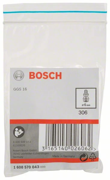 Bosch Spannzange Mit Spannmutter, 6 Mm, Für Bosch-Geradschleifer, Passend Zu GGS 16 (1 608 570 043) 4 Bosch Spannzange Mit Spannmutter, 6 Mm, Für Bosch-Geradschleifer, Passend Zu GGS 16 (1 608 570 043) – Bild 2