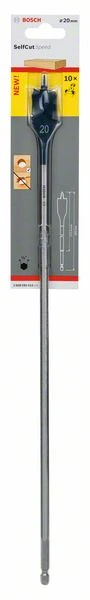 Bosch Flachfräsbohrer Self Cut Speed, Sechskant, 20 X 400 Mm (2 608 595 410)