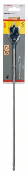 Bosch Flachfräsbohrer Self Cut Speed, Sechskant, 25 X 400 Mm (2 608 595 413)