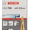 Bosch Stufenbohrer HSS-TiN, 4 - 12 Mm, 6 Mm, 65 Mm, 9 Stufen (2 608 597 525)