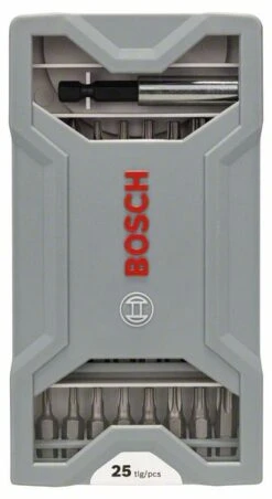 Bosch Schrauberbit-Set, 25-teilig, 25 Mm, 49 Mm, Mit Bitholder (2 607 017 037)