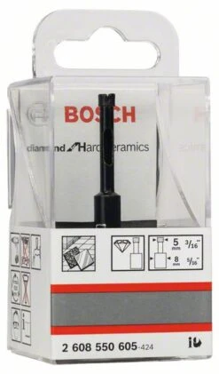 Bosch Diamantnassbohrer Diamond For Hard Ceramics, 5 X 35 Mm (2 608 550 605)