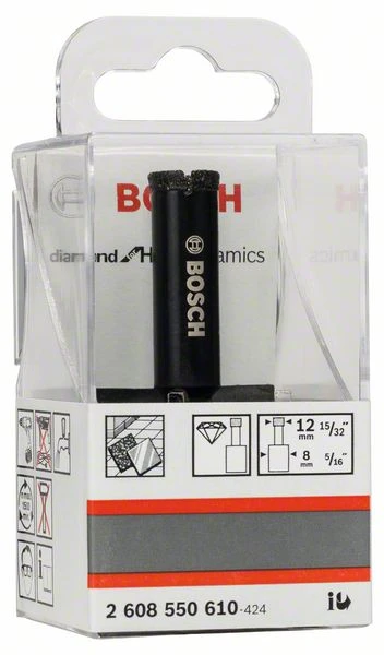 Bosch Diamantnassbohrer Diamond For Hard Ceramics, 12 X 35 Mm (2 608 550 610) 4 Bosch Diamantnassbohrer Diamond For Hard Ceramics, 12 X 35 Mm (2 608 550 610) – Bild 2