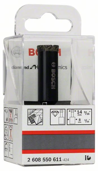 Bosch Diamantnassbohrer Diamond For Hard Ceramics, 14 X 35 Mm (2 608 550 611) 3 Bosch Diamantnassbohrer Diamond For Hard Ceramics, 14 X 35 Mm (2 608 550 611)
