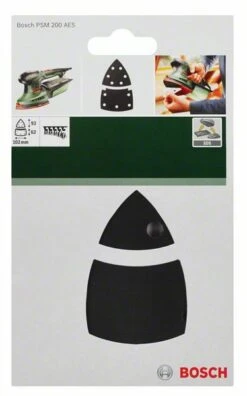 Bosch Schleifplatte Für PSM 200 AE, 2-teilig, Dreieckig, SDS, 102 X 92 Mm, Klett. (2 609 256 D20)