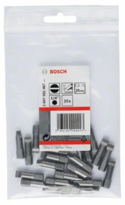 Bosch Schrauberbit Extra-Hart S 1,2 X 6,5, 25 Mm, 25er-Pack (2 607 001 467)