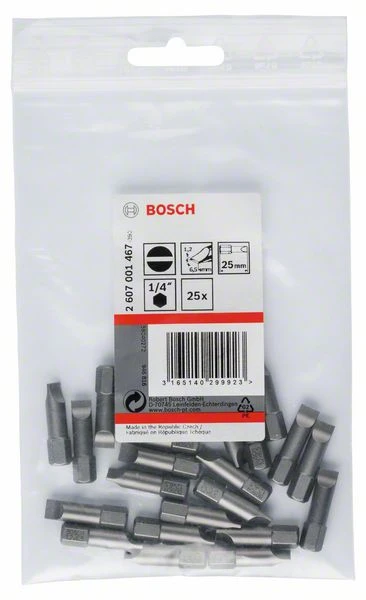 Bosch Schrauberbit Extra-Hart S 1,2 X 6,5, 25 Mm, 25er-Pack (2 607 001 467) 3 Bosch Schrauberbit Extra-Hart S 1,2 X 6,5, 25 Mm, 25er-Pack (2 607 001 467)