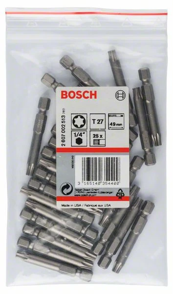 Bosch Schrauberbit Extra-Hart T27, 49 Mm, 25er-Pack (2 607 002 513) 4 Bosch Schrauberbit Extra-Hart T27, 49 Mm, 25er-Pack (2 607 002 513) – Bild 2