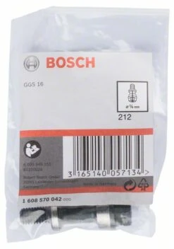 Bosch Spannzange Mit Spannmutter, 1/ Zoll, Für Bosch-Geradschleifer, Passend Zu GGS 16 (1 608 570 042)