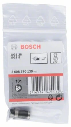 Bosch Spannzange Ohne Spannmutter, 1/8 Zoll, Für Bosch-Geradschleifer (2 608 570 139)