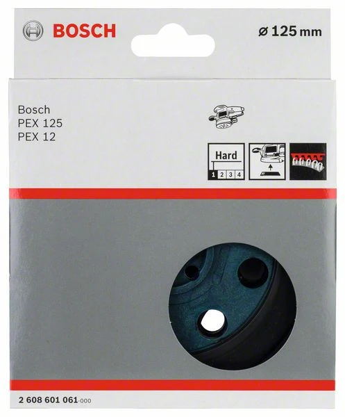 Bosch Schleifteller Hart, 125 Mm, Für PEX 12, PEX 12 A, PEX 125 (2 608 601 061) 3 Bosch Schleifteller Hart, 125 Mm, Für PEX 12, PEX 12 A, PEX 125 (2 608 601 061)