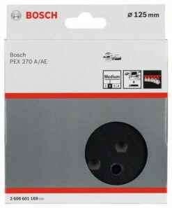 Bosch Schleifteller Mittel, 125 Mm, 8, Für PEX 270 A, PEX 270 AE (2 608 601 169)