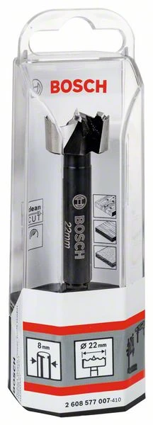 Bosch Forstnerbohrer, DIN 7483 G, 22 X 90 Mm, D 8 Mm, Toothed-edge (2 608 577 007) 4 Bosch Forstnerbohrer, DIN 7483 G, 22 X 90 Mm, D 8 Mm, Toothed-edge (2 608 577 007) – Bild 2
