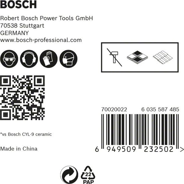 Bosch EXPERT HEX-9 HardCeramic Bohrer, 5tlg Dachziegel-Set 5mm (2 608 900 598) 4 Bosch EXPERT HEX-9 HardCeramic Bohrer, 5tlg Dachziegel-Set 5mm (2 608 900 598) – Bild 2