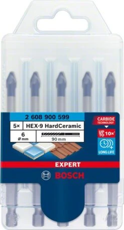 Bosch EXPERT HEX-9 HardCeramic Bohrer, 5tlg Dachziegel-Set 6mm (2 608 900 599) -Bosch IMG RD 353075 16